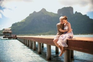 Couple in Tahiti